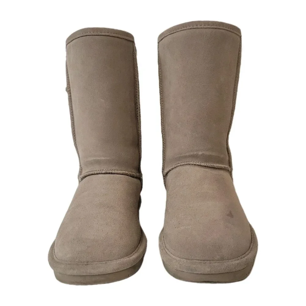 Bearpaw Stella Women’s Size 8 Cow Suede Knit Upper Wool Blend Lined Winter Boots